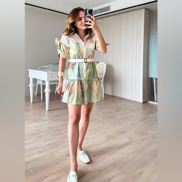 ZARA BLOGGERS’ FAVORITE PRINTED SHORT DRESS ZW COLLECTION - Picture 6 of 16